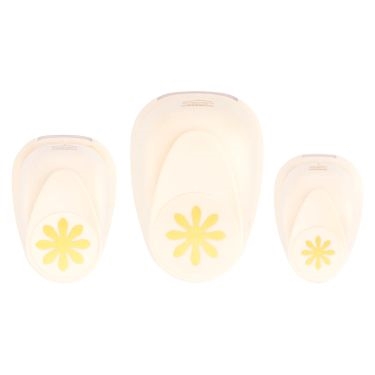 Punch sæt med 3 blomster 15-25-37,5mm